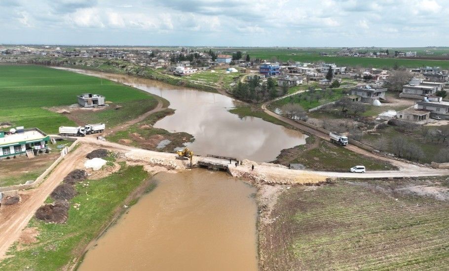 BÜYÜKŞEHİR, VİRANŞEHİR KIRSALINDA SEL HASARINI ONARIYOR