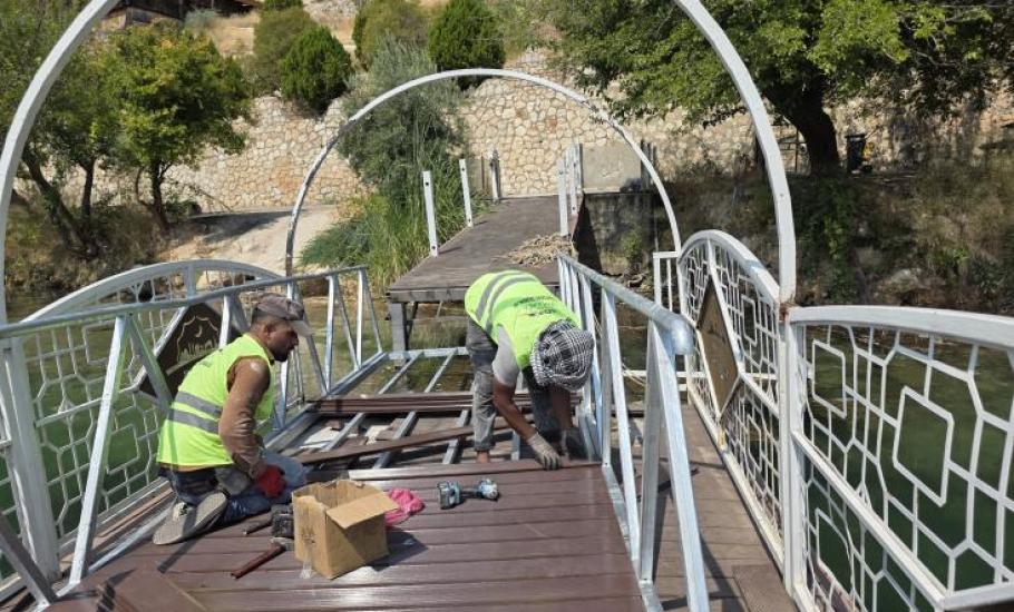 BÜYÜKŞEHİR’DEN HALFETİ’DE TURİZM SEZONU ÖNCESİ KÖPRÜLERE KAPSAMLI BAKIM