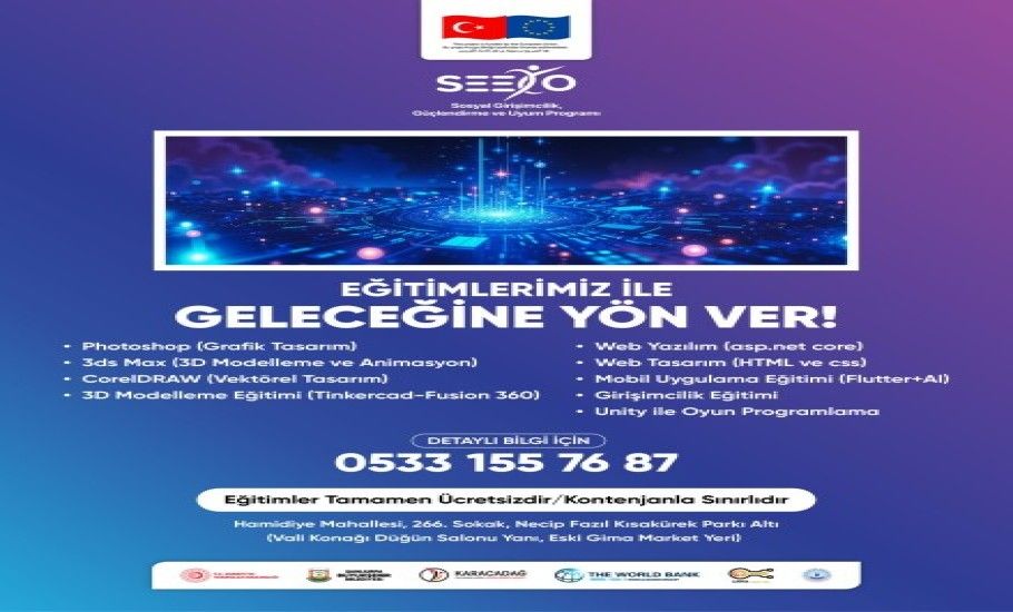 BÜYÜKŞEHİR BELEDİYESİ’NDEN GENÇLERE ÜCRETSİZ DİJİTAL EĞİTİM FIRSATI